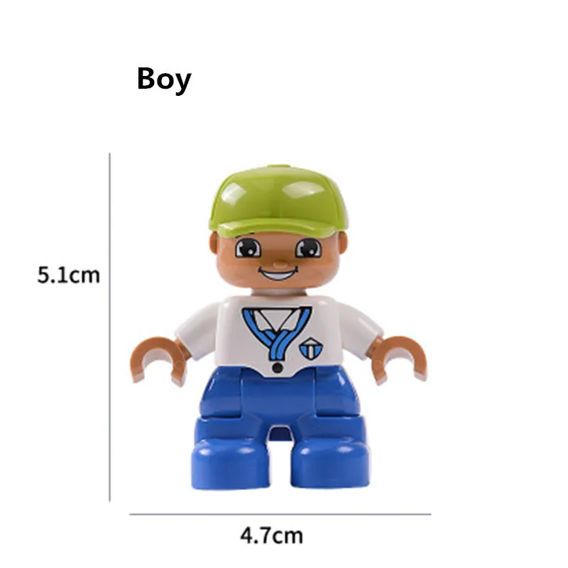 

Family Series Diy Building Blocks Large Particle Character Figures Compatible With Kids Toys For Children Idea Gift