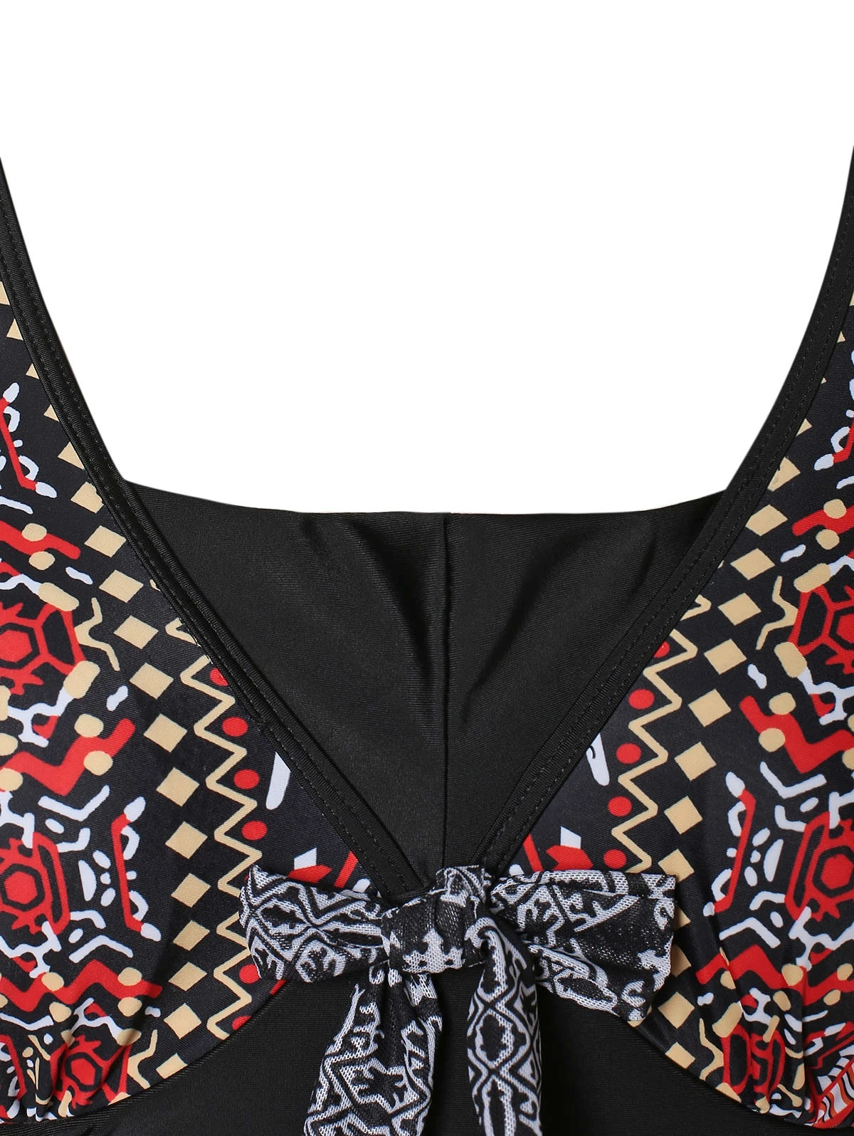 2019 размера плюс цветочный этнический принт танкини набор женский летний