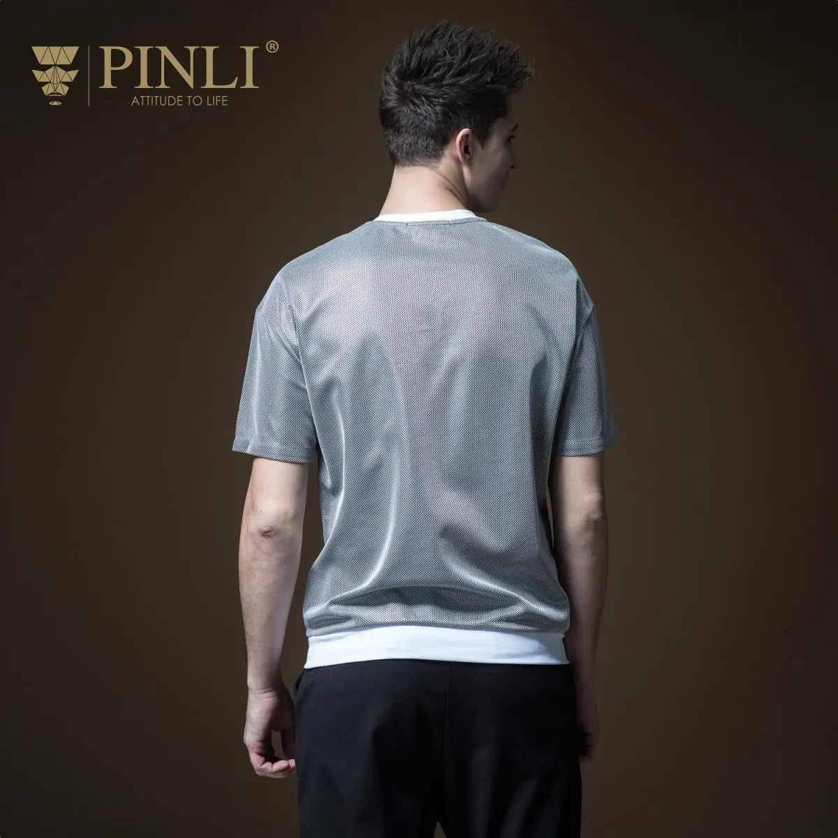 Мужская футболка с коротким рукавом Undertale Pinli летняя вышитыми буквами и