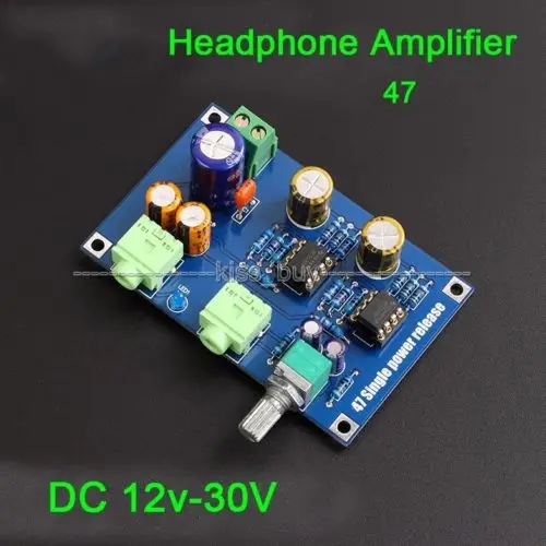 DA47 портативный усилитель для наушников с одним источником питания PCB HIFI AMP Kit |