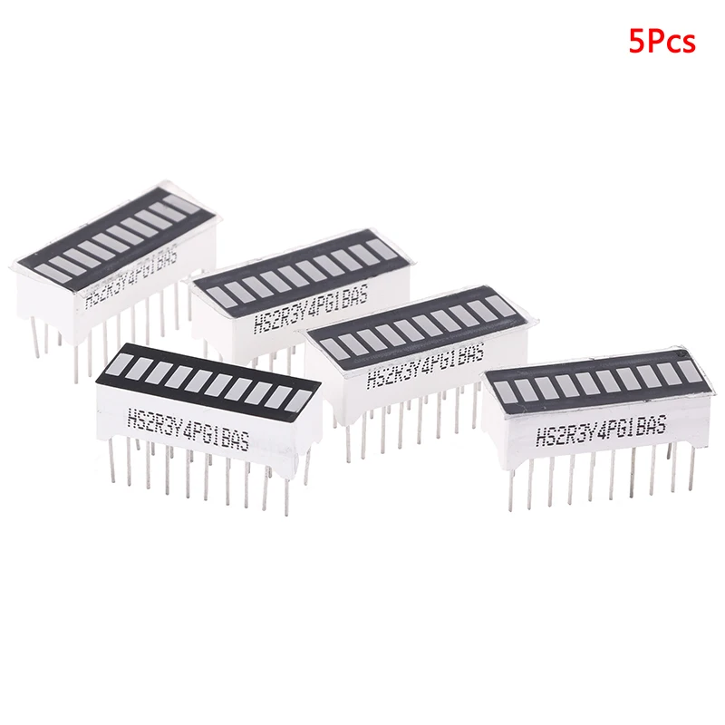 5 шт. 10 сегментный светодиодный дисплей гистограмма Ультраяркий красный желтый