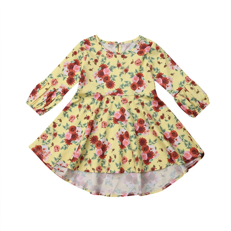 Платья для маленьких девочек праздничное платье принцессы с длинными рукавами и