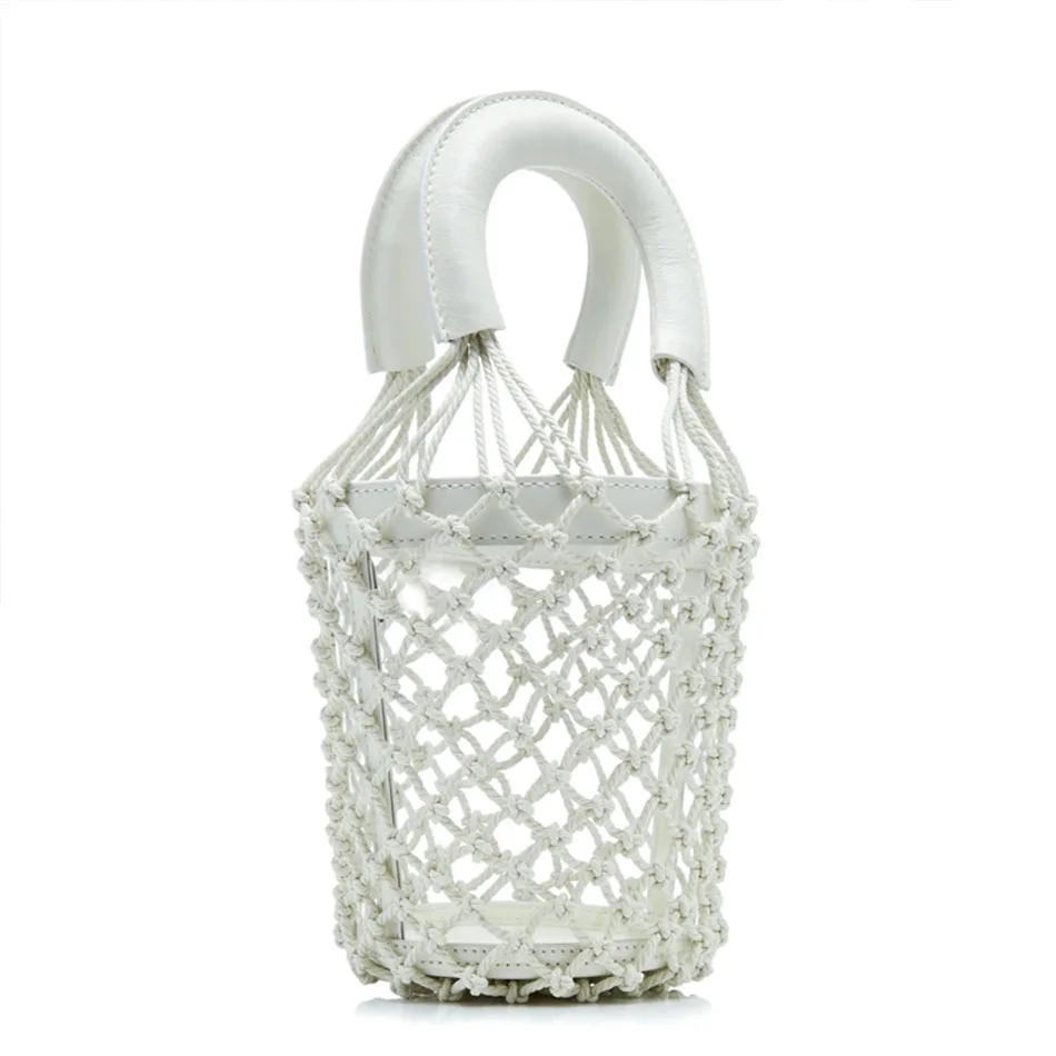 Прозрачная Сетчатая Сумка-мешок SUNNY BEACH из ПВХ модная женская сумка ажурная