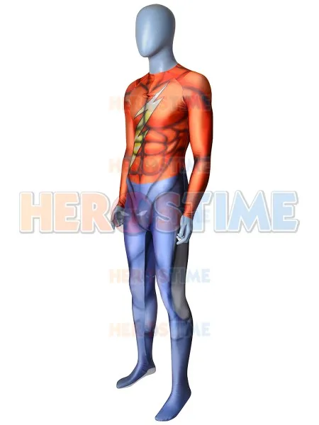 Классический мужской костюм супергероя The F lash комбинезон из спандекса с 3D