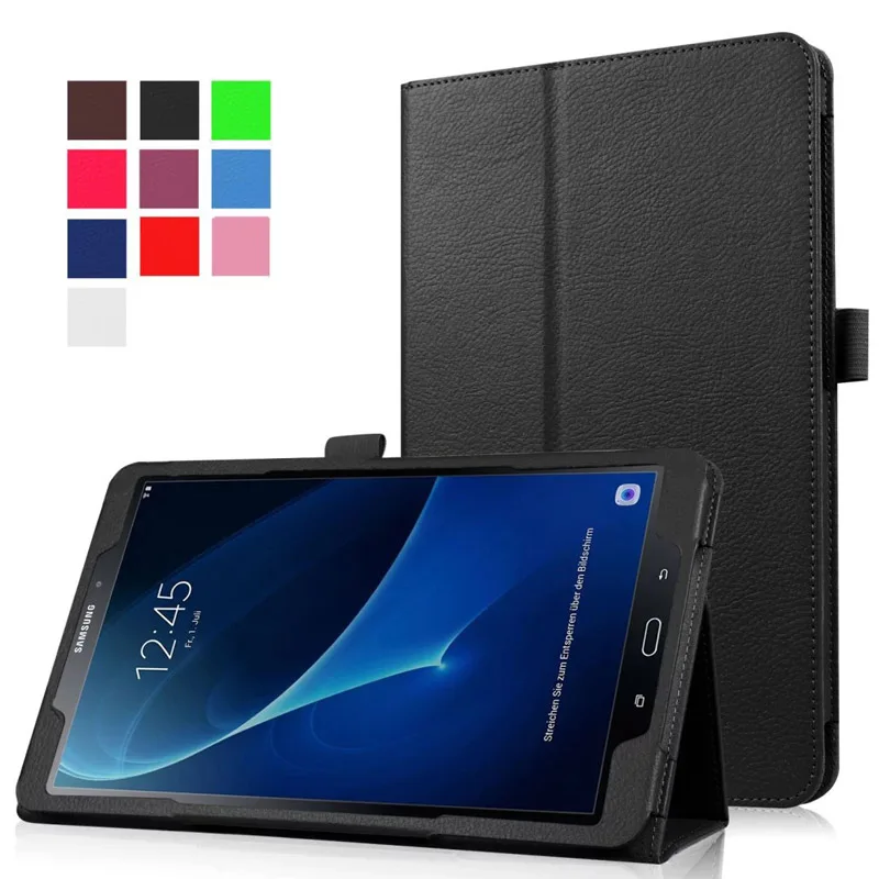 Ультратонкий чехол-подставка из искусственной кожи в стиле личи для Samsung Galaxy Tab S3 9