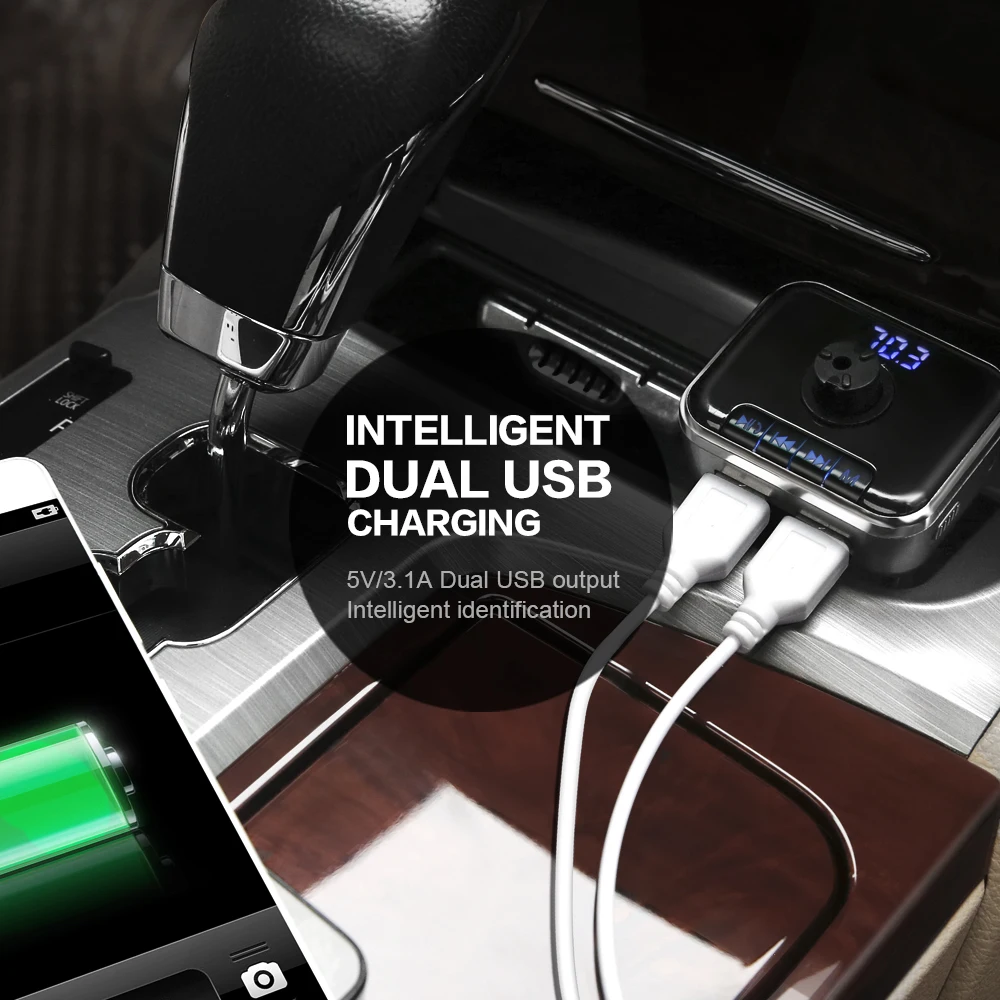 Fdoman многофункциональный автомобильный Bluetooth комплект громкой связи авто FM аудио