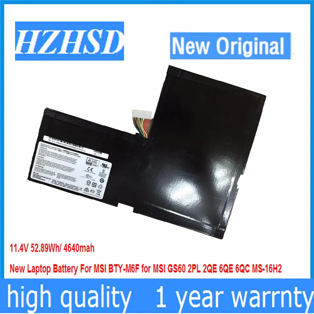 Аккумулятор 11 4 в 4640 Втч/BTY-M6F мА · ч для ноутбука MSI GS60 2PL 2QE 6QE 6QC MS-16H2 | Компьютеры и