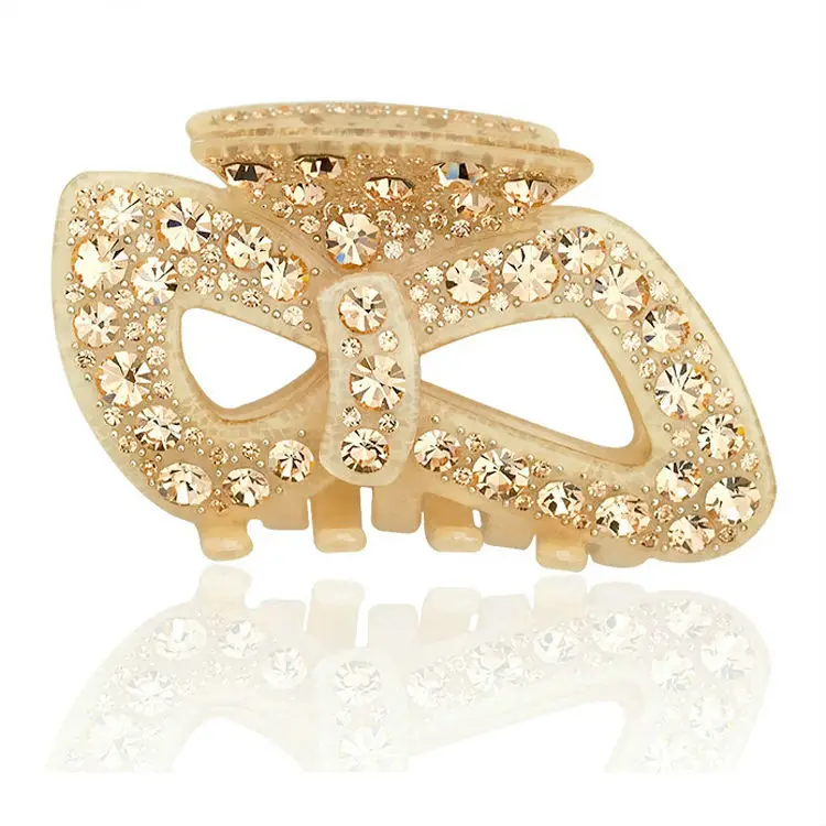 Роскошные акриловые заколки для волос Стразы 2019 4 цвета свадебные аксессуары