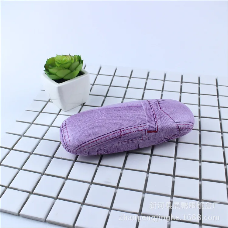 purple Модный Чехол для очков, жесткий металлический футляр для очков для женщин, Чехол для очков в металлической оправе для очков - Цвет: purple
