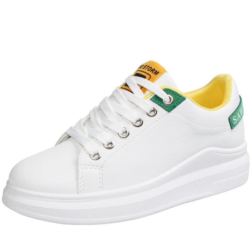 women running shoes Training Sports wedge leather brand white super light platform Jogging Trekking walking zapatos de mujer | Спорт и