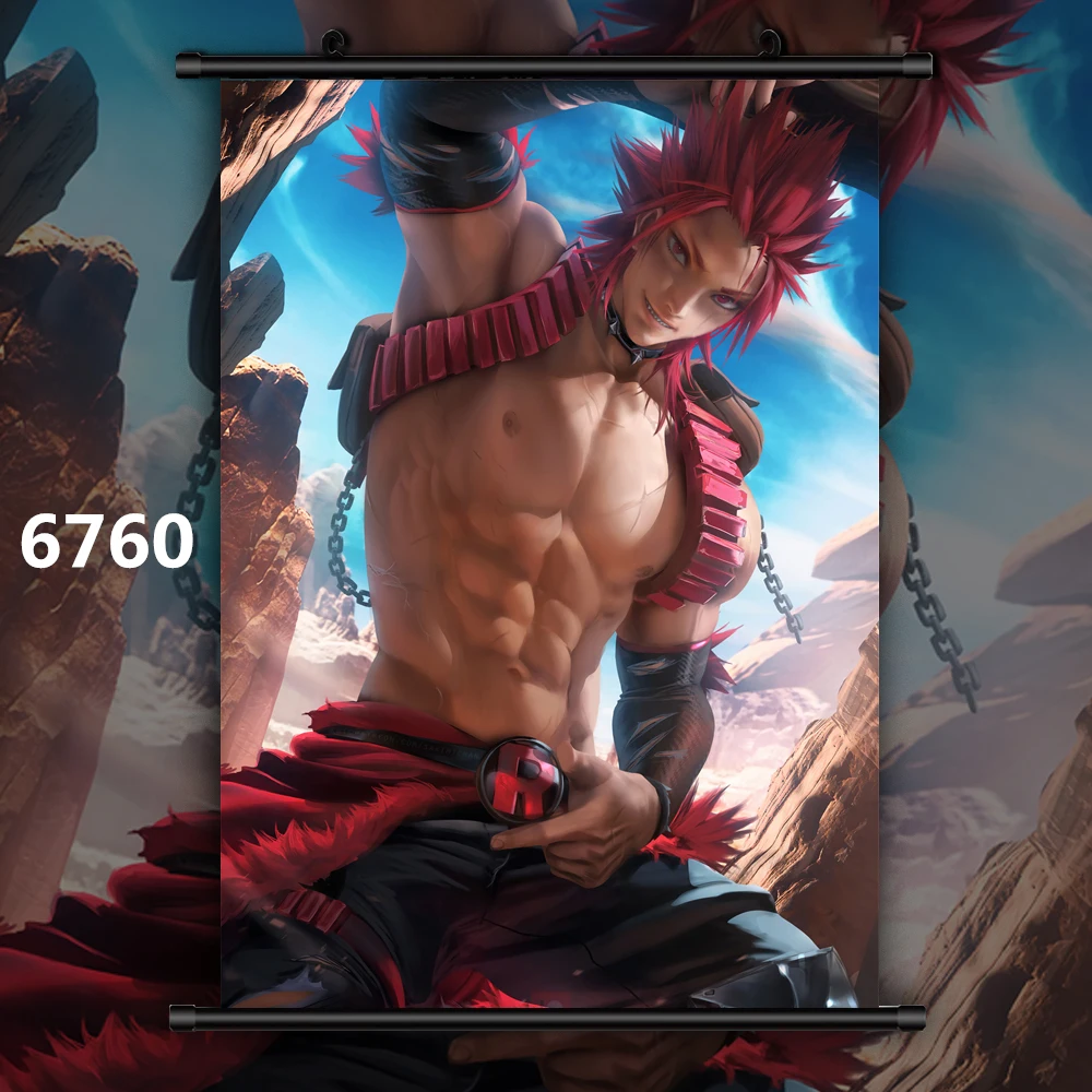 6760 Boku no My Hero Academy Bakugou Katsuki Todoroki Shoto Midoriya Izuku Аниме Манга настенный плакат свиток C - Color: 6760
