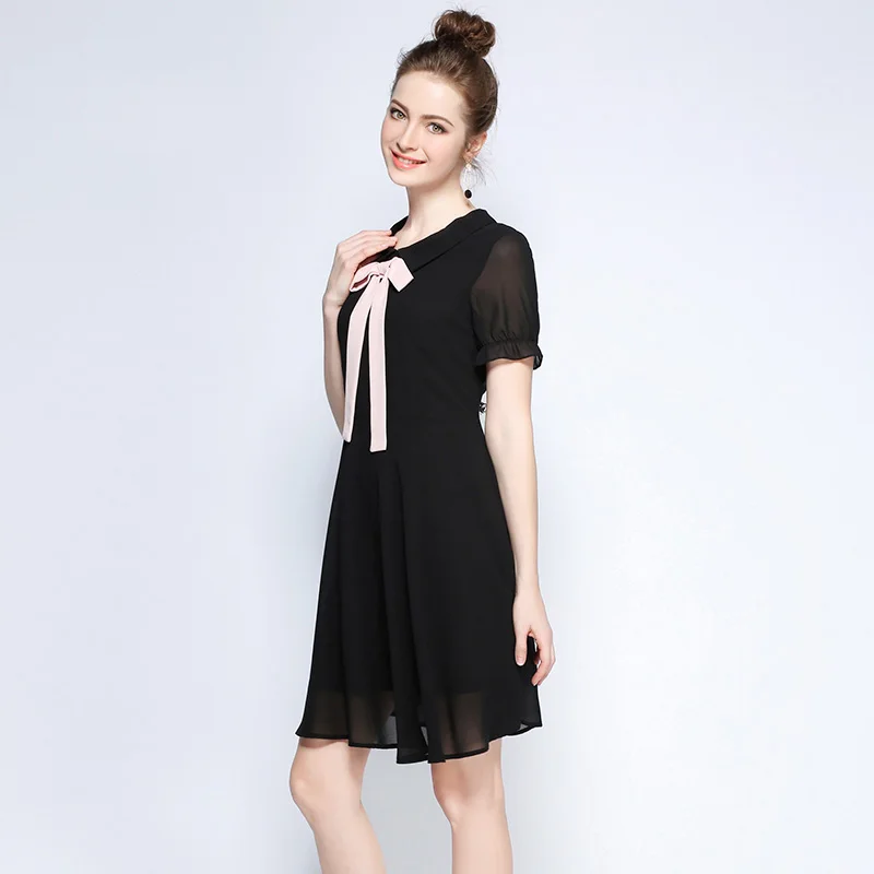 Бесплатная доставка 2017 женское милое летнее платье плюс размер Питер Пэн