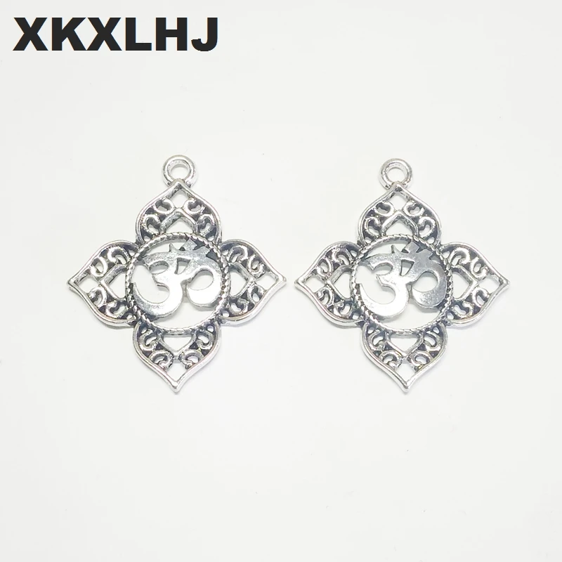 XKXLHJ 10 шт. Новый буддизм йога кулон Подвеска шелк Ом АУМ Будда Лотос гламур