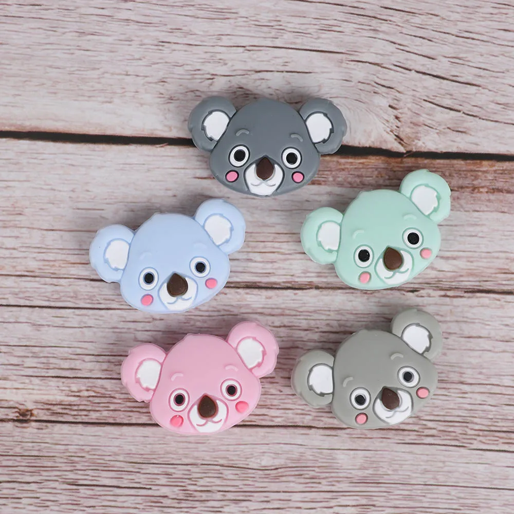 Mix 6pc TYRY. HU 6 шт. коала бусины картонная соска зажимы из бисера пищевого силикона крошечные стержни мини-прорезыватель для зубов - Цвет: Mix 6pc