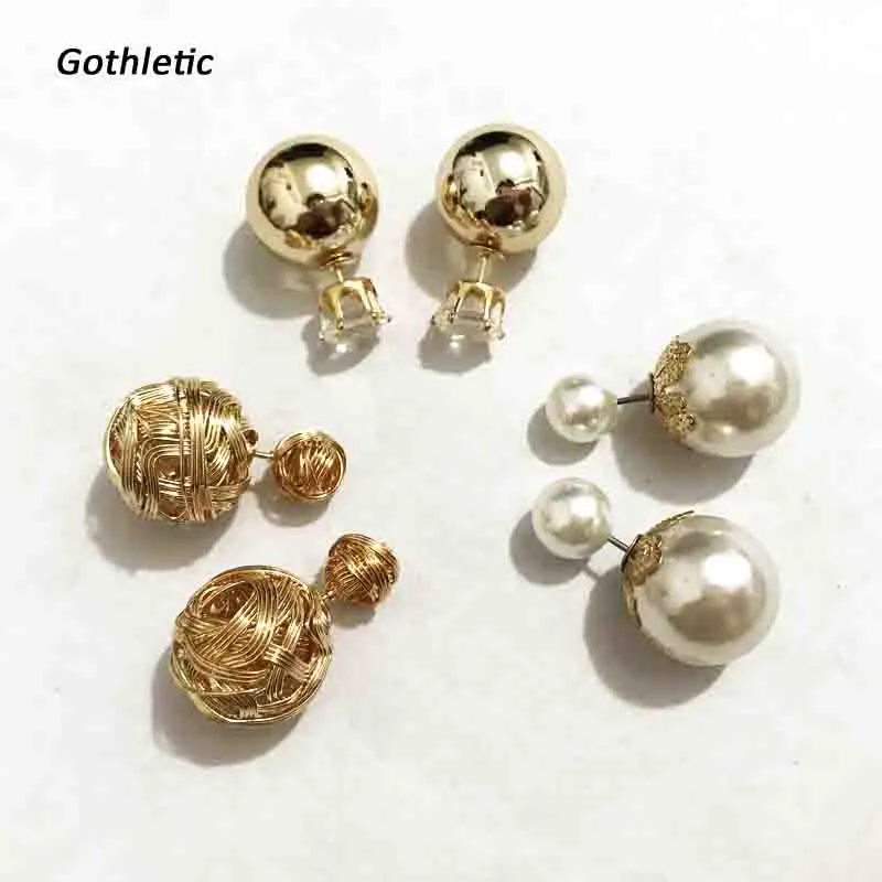 Gothletic 2019 Fashion Trio PU Chokers &amp Front Back Earrings Pack Handmade Jewelry Sets | Украшения и аксессуары