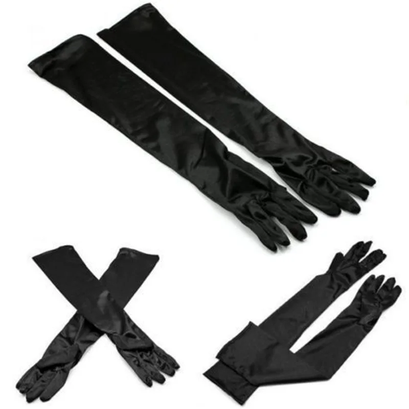 Перчатки женские мягкие эластичные с длинным рукавом для оперные перчатки и