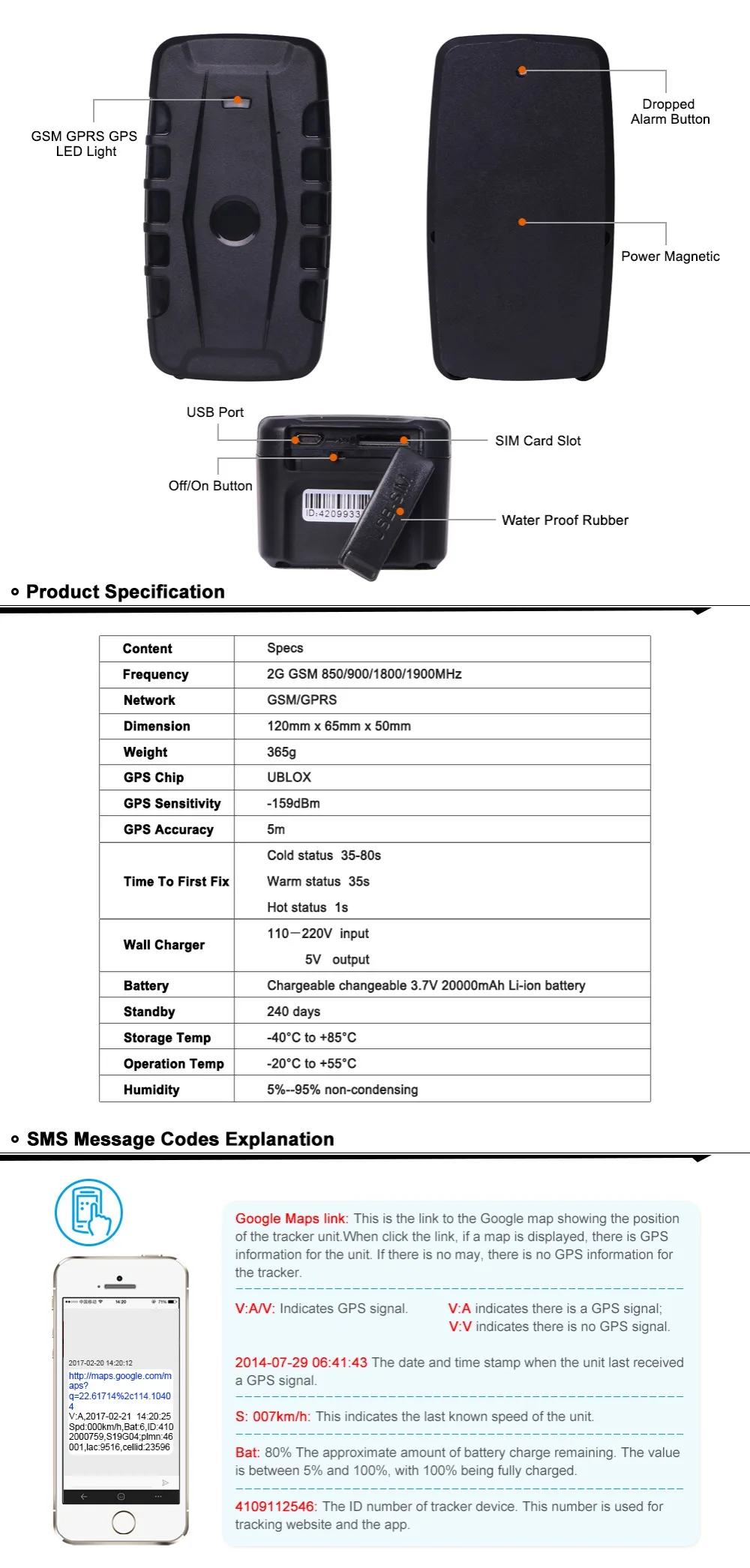 3g gps трекер автомобиля LK209C 20000 мАч PK TK905 водонепроницаемый gps-трекер локатор устройства слежения магниты Падение шок сигнализация