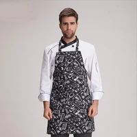 kitchen chef woman men apron cooking restaurant waiter tea cafe shop home aprons with pocket black cleaning baking bbq work bibs