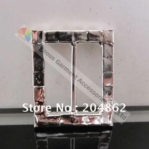 100 шт./лот Серебряная прямоугольная горный хрусталь скользящая Пряжка Кристалл