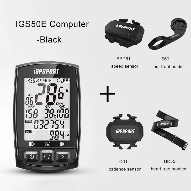 Group 8 Black I gps порт IGS50E gps компьютер Велоспорт ANT+ велосипед беспроводной компьютер цифровой спидометр одометр подсветка IPX6 Водонепроницаемый компьютер - Цвет: Group 8 Black