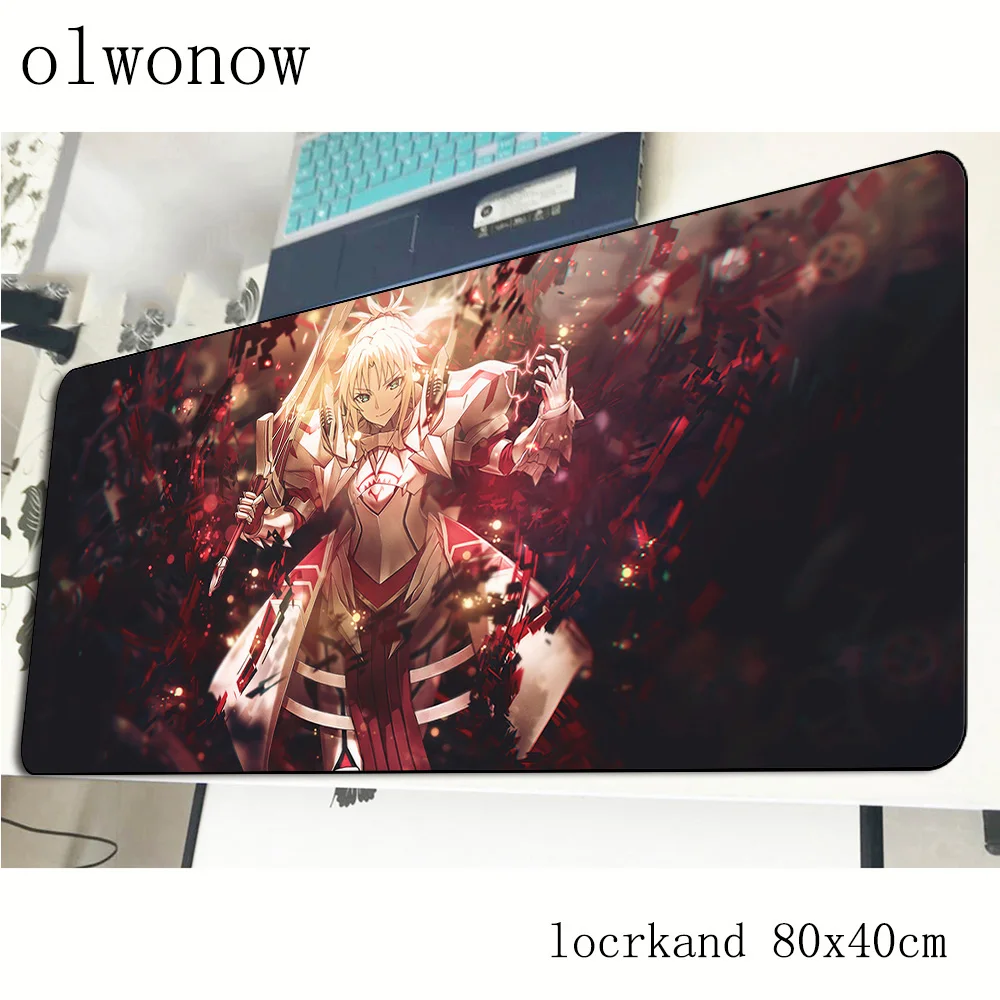 Fate Apocrypha mouse pad 80x40cm High quality mousepads best gaming mousepad gamer big personalized mouse pads keyboard pc pad