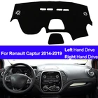 Двухслойный чехол для внутренней панели автомобиля, коврик для приборной панели, ковер, Солнцезащитный ковер для Renault Captur 2014 2015 2016 2017 2018 LHD RHD