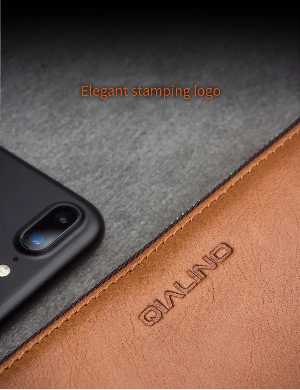 QIALINO Чехол-кошелек для iphone 7 и iphone 7 plus ручной работы из натуральной кожи чехол для iphone 7 слоты для карт 4,7/5,5 дюймов