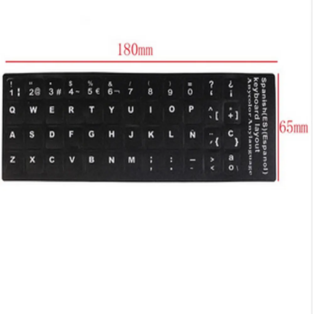 (10 шт.) черные русские буквы супер прочная русская клавиатура наклейка алфавит