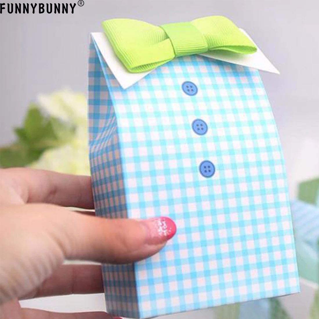 FUNNYBUNNY/5 шт. синий и зеленый галстук бабочка для дня рождения маленьких мальчиков