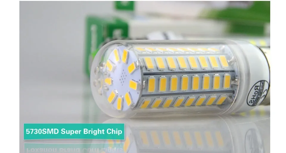 E14 5730SMD 81LED Smart Bulbs Power AC220V LED Corn lamp refletor Chandelier Candle Spotlights Bulbs&amptubes Lighting10pcs | Лампы и