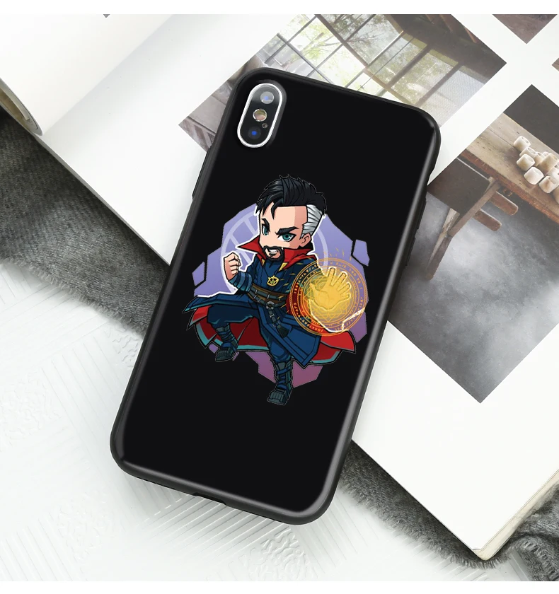 Marvel Мстители Железный человек Капитан Америка Тор мягкий чехол для телефона из