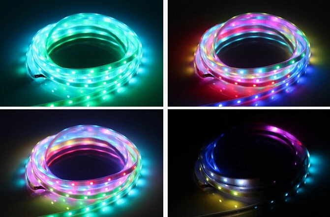 

Free Shipping 5M DC5V WS2812B WS2812 BLACK PCB 30leds/m 5050 RGB LED Strip Light&Controller With RF Wireless Controller r