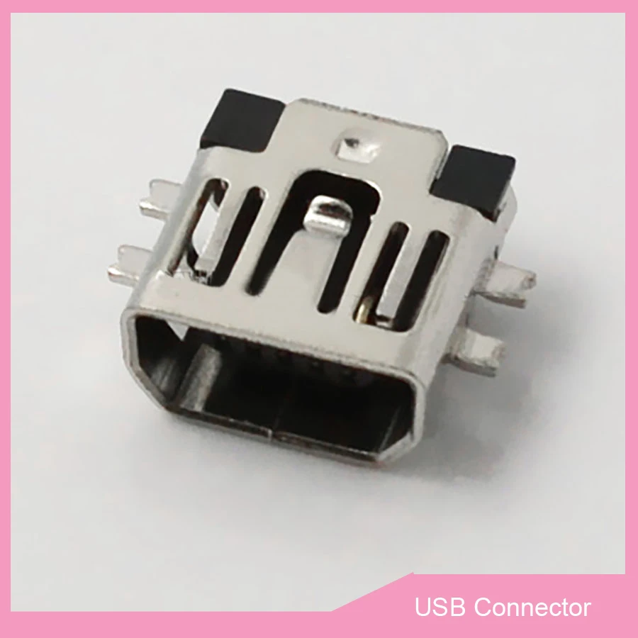 10 шт. мини USB Тип AB 5 контактный гнездовой разъем интерфейсный смещение 4