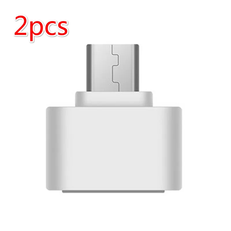 2pcs Горячая Распродажа 2 шт Мини OTG USB кабель OTG адаптер Micro USB конвертер USB для планшетных ПК Android - Цвет: 2pcs