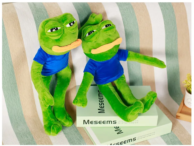 Волшебное выражение Pepe Sad Frog 45 см мультяшная пена мягкие куклы подушка игрушки