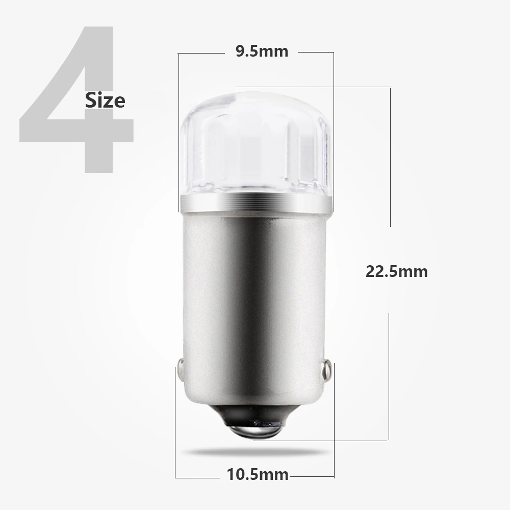 YM E-Bright 200 шт. BA9S 3030 2 SMD T11 T4W Авто Обратный зазор свет для чтения задний фонарь 12 В DC