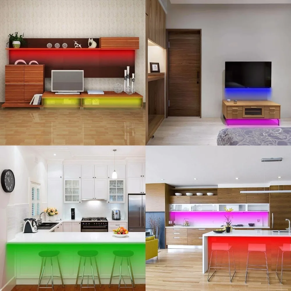 Диван кровать огни RGB USB светодиодная подсветка под шкаф полосы освещение RGB полки огни с беспроводной мебели освещение, P