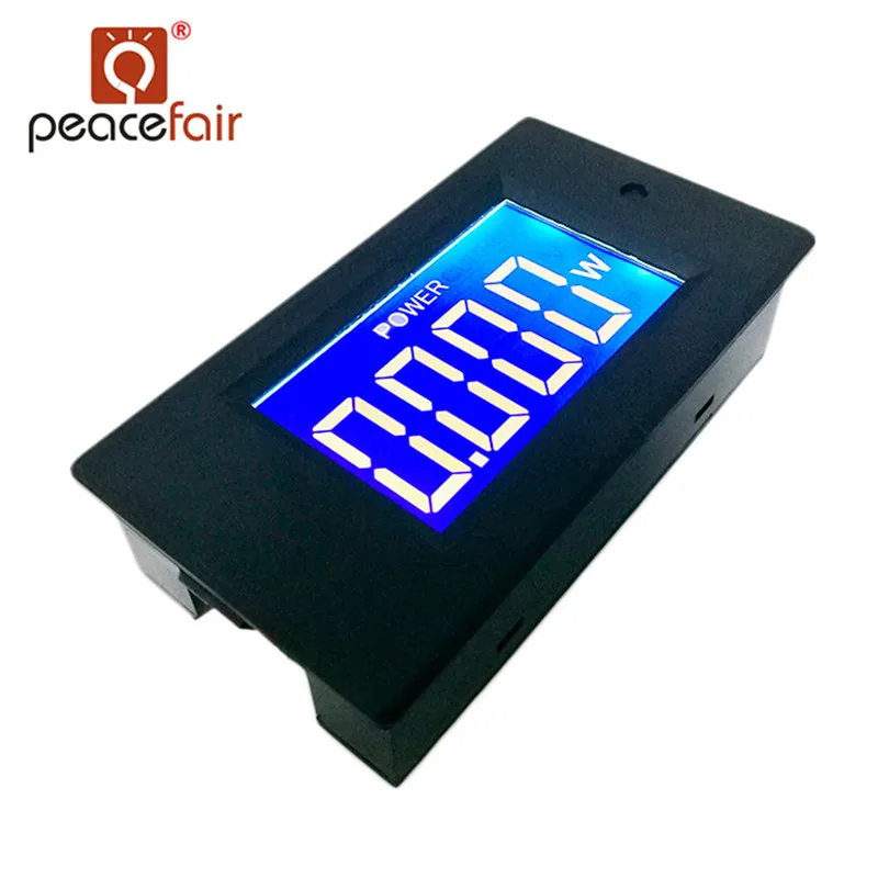 Peacefair AC цифровой амперметр однофазный на рост от 80 до 260V 5A 4in1 Напряжение ток Ватт метр для небольших Ватт светодиодный ламптесте