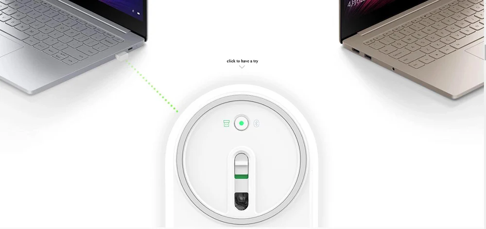 Оригинальная Xiaomi mi мышь, портативная беспроводная, mi mouse, оптическая Bluetooth 4,0 RF 2,4 GHz, двойной режим подключения mi 1200 dpi