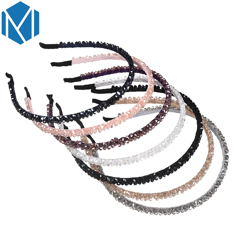 M MISM 2020 корейский элегантный тонкий обруч для волос со стразами женщин и девочек