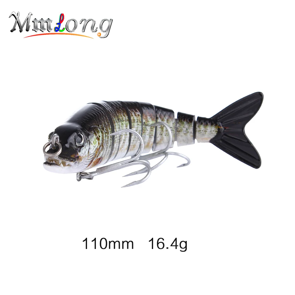 Mmlong 11cm VMC Artificial Fishing Lure Swimbait ML15D 16.4g Lifelike Fishing Crankbait 8 Segment Hard Fish Wobbler Lures Pesca