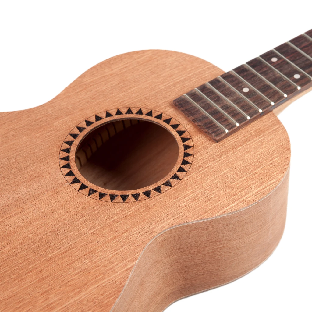 DIY Гавайская гитара 26 дюймов Tenor Гитара Набор Sapele деревянный корпус палисандровый
