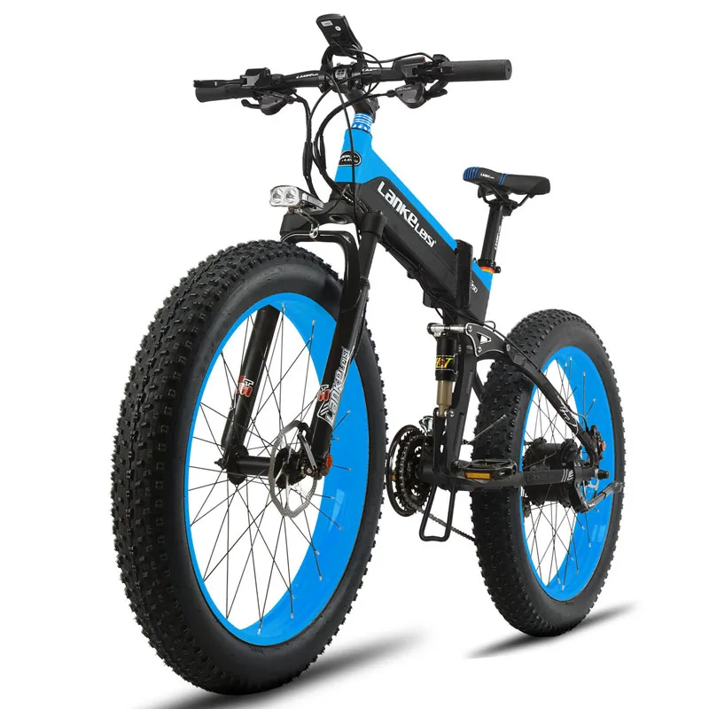 Lankeleisi XT750Plus Электрический велосипед супер мощность 1000 Вт Fat Tire 48 12.8A литиевая