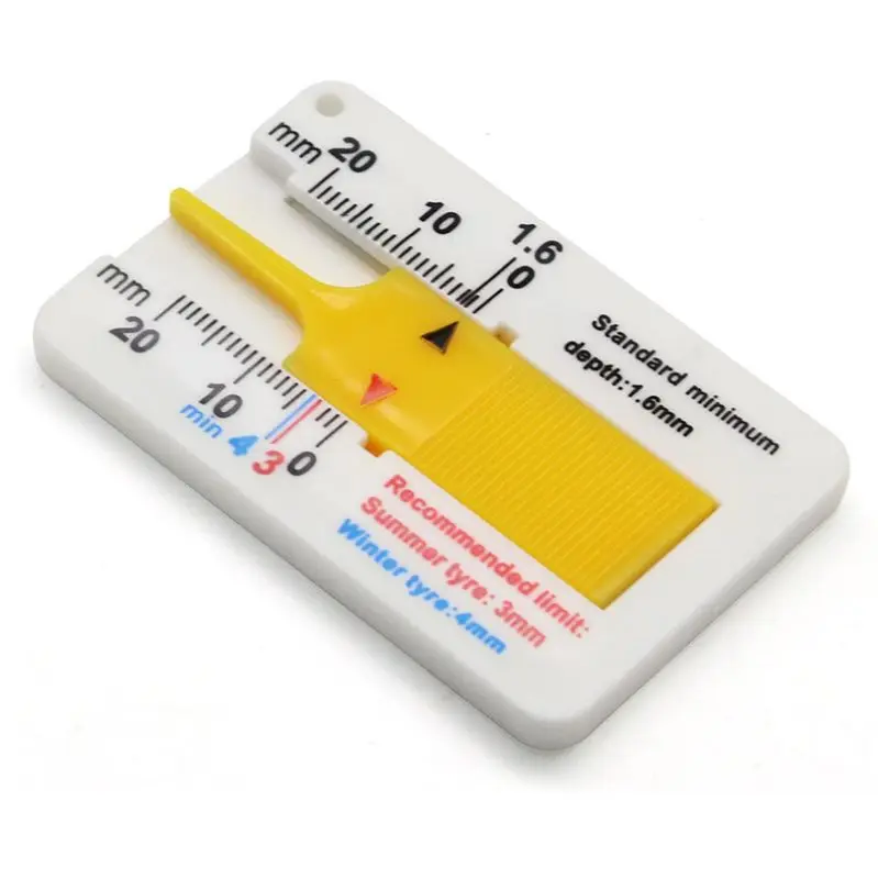 Автомобильный штангенциркуль для измерения глубины протектора пластиковая