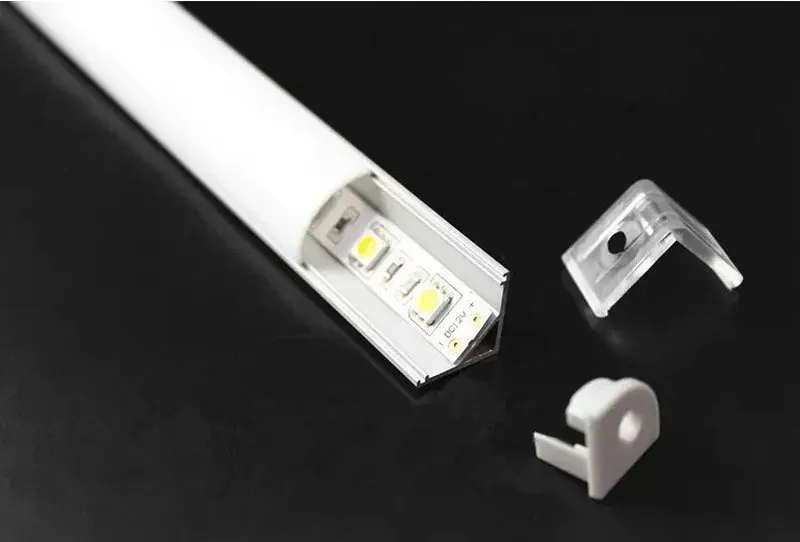 45 градусов Корнер светодиодный алюминиевый канал профиль 2 м для Светодиодные