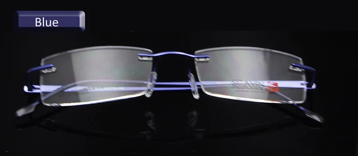 titanium blue ESNBIE лёгкие очки оправа мужские титановые очки без оправы оптические очки для женщин аксессуары - Цвет оправы: titanium blue