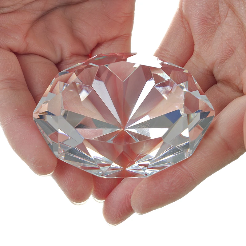 Прозрачная Алмазная огранка эллипса стеклянная Коллекция ювелирных изделий из