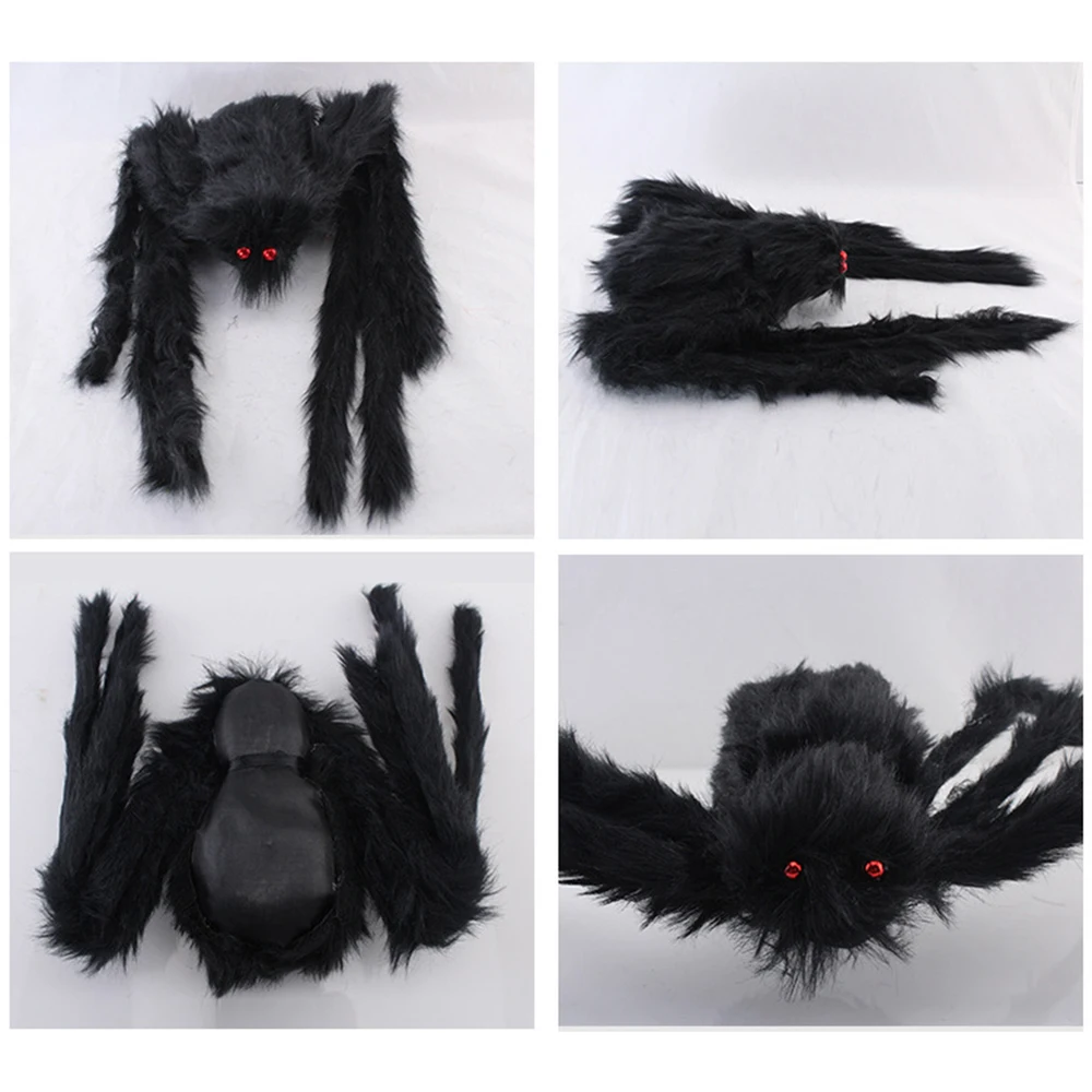 Страшные гигантские Паук поддельные большие реквизиты для пауков Хэллоуина