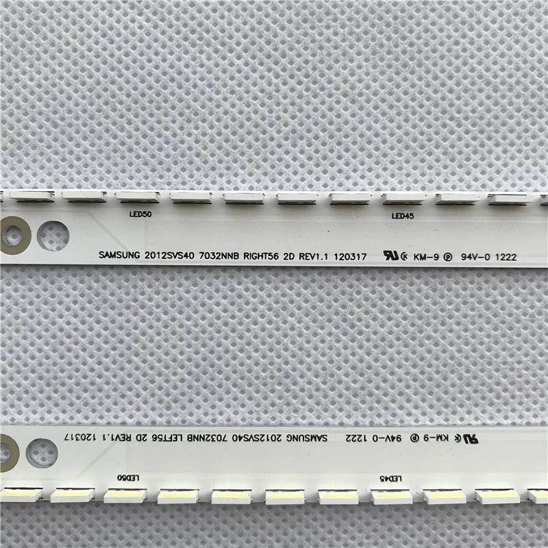 Светодиодная полоса подсветки 56 лампа для Samsung 40 &quotTV UA40ES6100J UE40ES5500K 2012SVS40 7032NNB