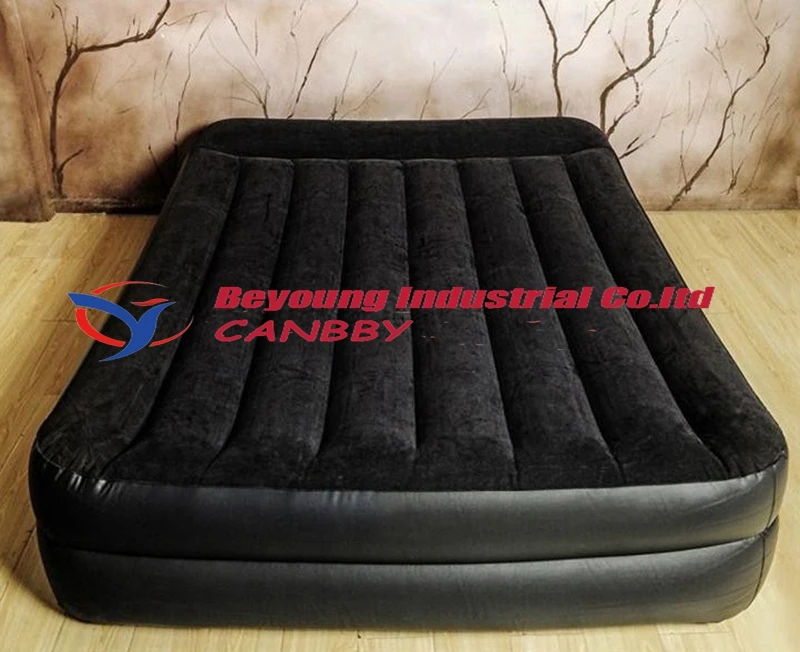 Надувная надувная кровать Intex queen-size со встроенным электрическим насосом и подушкой